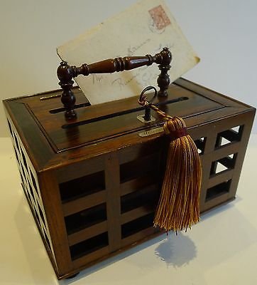 Antique Antique English Regency Letter Box in Rosewood c.1820