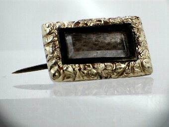 Antique Victorian Mourning Brooch