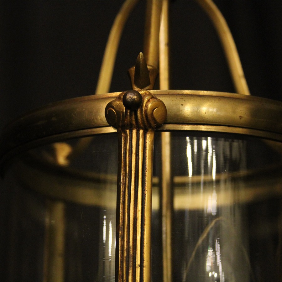 Antique French Gilded Twin Light Antique Lantern
