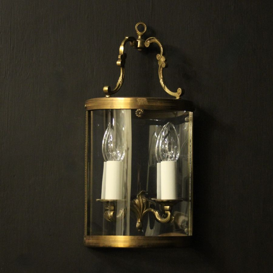 French Single Gilded Convex Half lantern