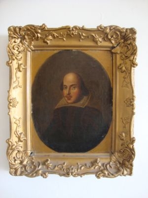 RARE VERY EARLY 19THC OIL PORTRAIT PAINTING OF 'WILLIAM SHAKESPEARE' (1564-1616)