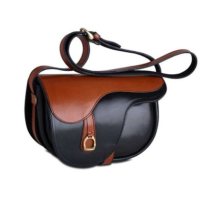 Fine Argentine Leather - Saddle Handbag Marie Antoinette handbag