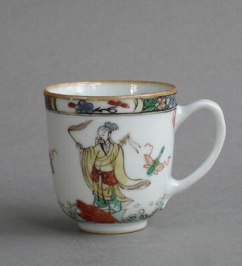 Chinese export famille verte coffee cup Yongzheng