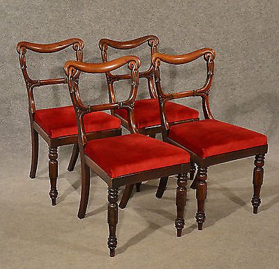Antique Dining Chairs Rosewood Set of 4 Fine Quality William IV English c1835