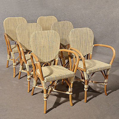 Garden Conservatory Chairs Set of 6 in Bentwood Vintage Style German Quality