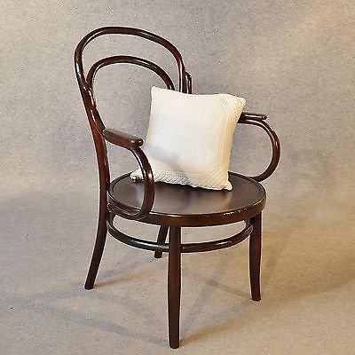 Antique Art Deco Bentwood Armchair Elbow Chair Vintage Cafe Seat c1940