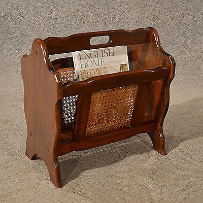 Magazine Newspaper Rack Stand Bergere Quality Victorian Style 20th Century