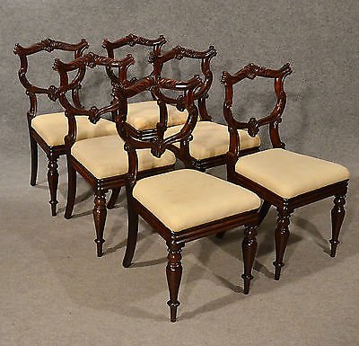 Antique Dining Chairs Rosewood Set of 6 Fine Quality William IV English c1835