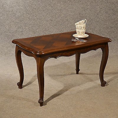 Antique Oak Coffee Table Serving Tea Art Deco Vintage Occasional Table c1930