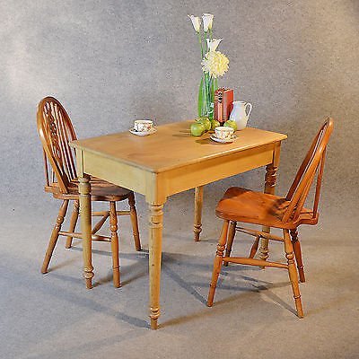 Antique Table Victorian Pine Kitchen Dining 2 to 4 Seater Quality Original c1880