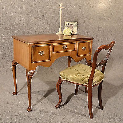 Antique Desk Study Office Library Table Quality Edwardian English Walnut c1910