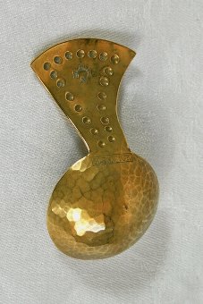 Antique Fine Brass Caddy Spoon Arts & Crafts Keswick School of Industrial Arts (KSIA)