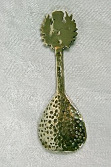 Rare Scottish Designer Sterling Silver Art & Crafts Caddy Spoon Glasgow 1935