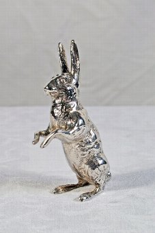 Antique Very Rare Highly Collectable Novelty Sterling Silver Pepper Pot Hare Birmingham 1888