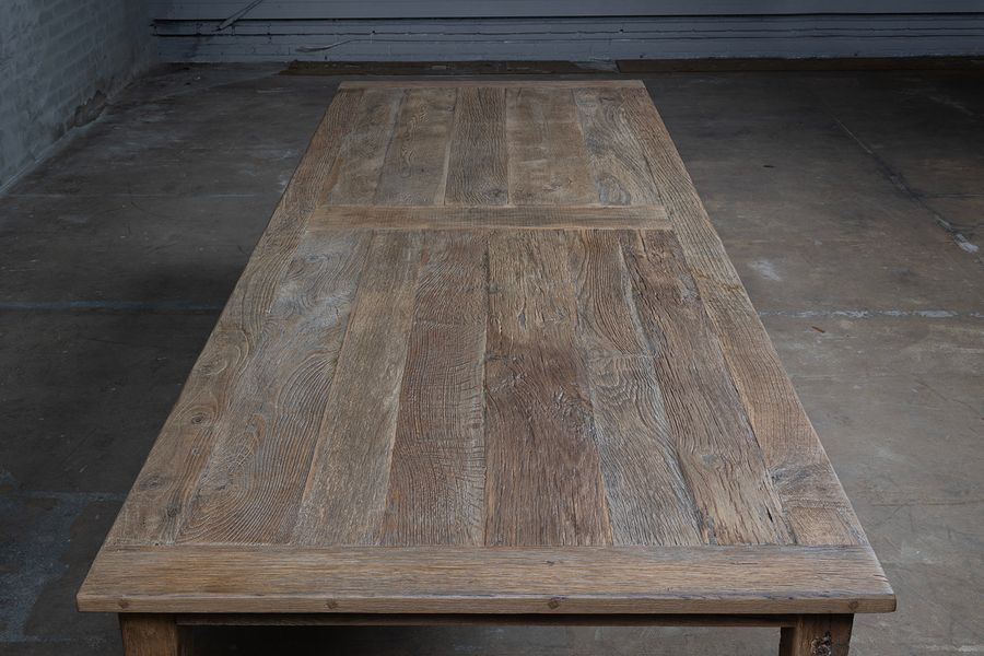 Antique French oak dining table