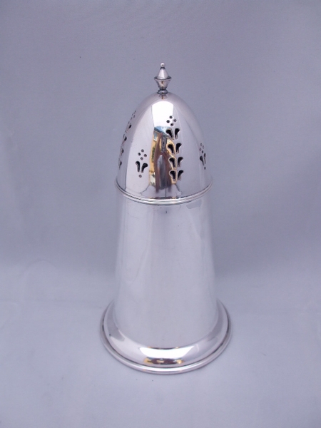 Antique Large Vintage Silver Plated Muffineer c1920
