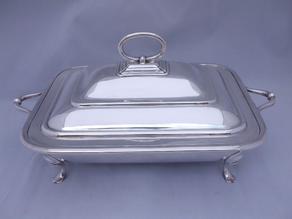 Antique Victorian Silver Plated Breakfast Dish c1890