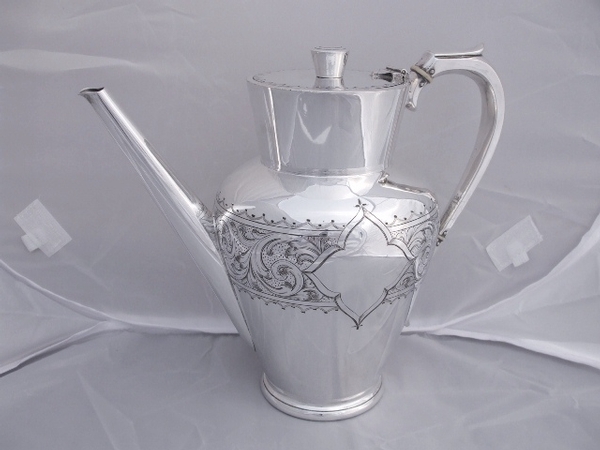 Antique Silver Plated Coffee Pot c1870