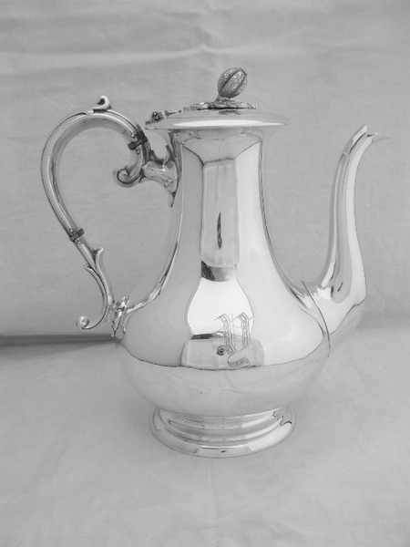 Victorian Silver Plated Coffee Pot c1870