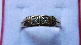 LOVELY VICTORIAN 18CT GOLD DIAMOND RING