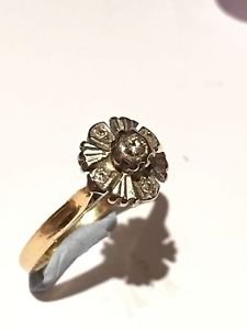 STUNNING ART DECO 18CT GOLD DIAMOND RING