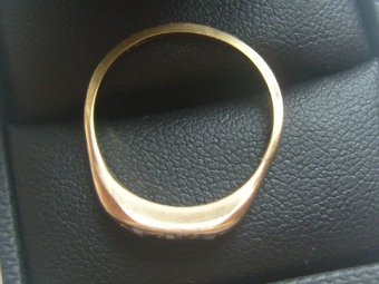 Antique Victorian 18ct Gold 3 Stone Diamond Ring
