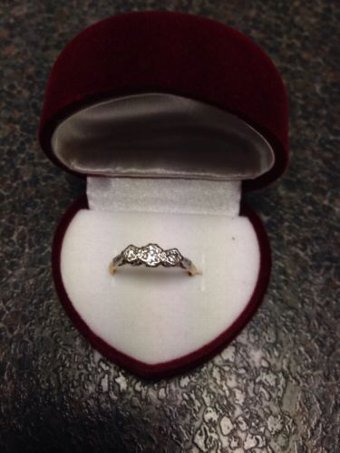 Antique 18ct Gold And Platinum Three Stone Diamond Ring