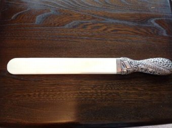 Stunning Ivory and Silver Handled Page Turner