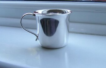 Lovely Hand Made Sterling Silver Christening Mug C1949 108g