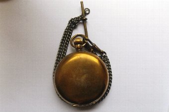 Antique Victorian Waltham Traveller Gold Plated Pocket Watch