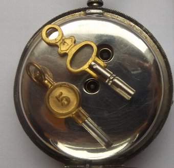 Antique Antique Silver Cased Open Face Pocket Watch.