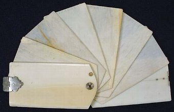 Antique Stunning 19th Century Chinese Ivory Notebook/Diary