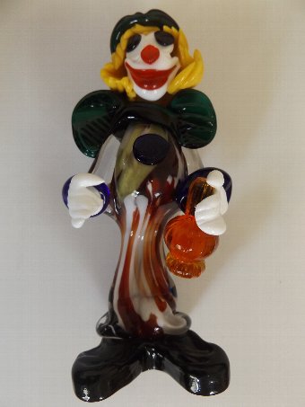 Lovely Vintage Murano Glass Clown