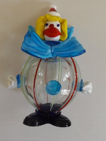 Super Large Vintage Murano Glass Clown