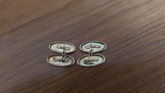 Antique LOVELY PAIR OF EDWARDIAN 9CT GOLD CUFFLINKS
