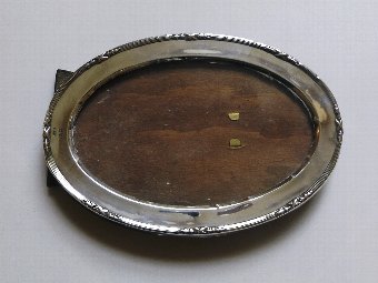 Antique Antique Silver Oval Photo Frame Chester 1916