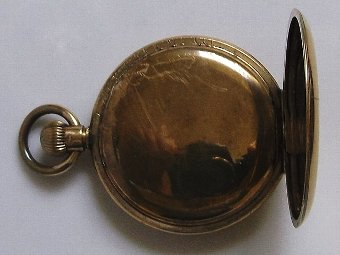Antique Lovely Full Hunter Fob Watch c1920 Gold Filled