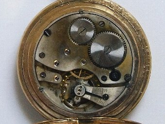 Antique Lovely Full Hunter Fob Watch c1920 Gold Filled