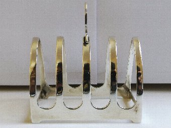 Lovely Hallmarked Silver 5 Bar Toast Rack
