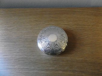 Super Hallmarked Silver Dressing Table Pot