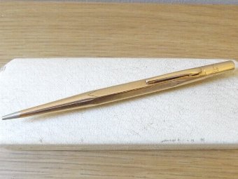 Antique Super Boxed 9ct Gold Life-long Propelling Pencil
