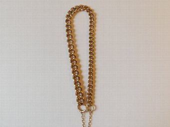 Antique Super Victorian 9ct Rose Gold Curb & Lock Bracelet