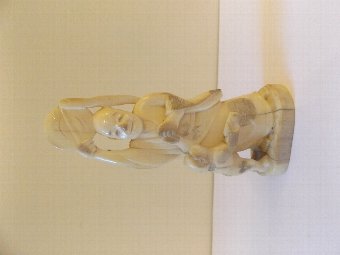 Japanese Ivory Okimono of a Man  c1890