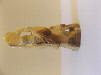 Antique Japanese Ivory Okimono of a Man  c1890