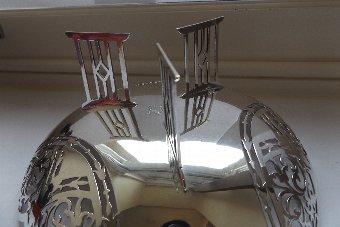 Antique Beautiful Hallmarked Silver Pierced and Footed Centre Bowl Walker & Hall Sheffield 