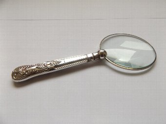 Lovely Hallmarked Silver Magnifying Glass