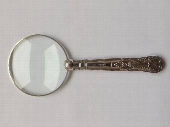 Antique Lovely Hallmarked Silver Magnifying Glass