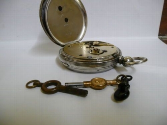 Antique Antique Silver Cased Pocket Watch Marked H.Samuel C.1900