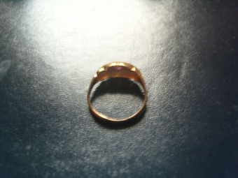 Antique Beautiful Vintage 18ct Gold Ruby & Diamond Ring. B'ham 1918.