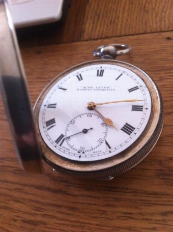 Antique Antique Edwardian Silver Pocket Watch -H. Samuel Acme Lever Circa 1910. 